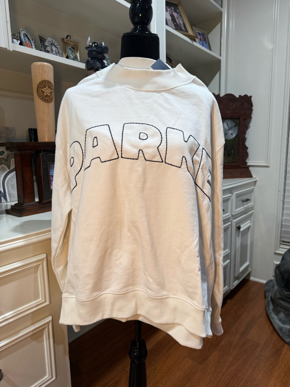 NWT PARKE X TARGET MOCKNECK PULLOVER SIZE  L/XL in CREAM